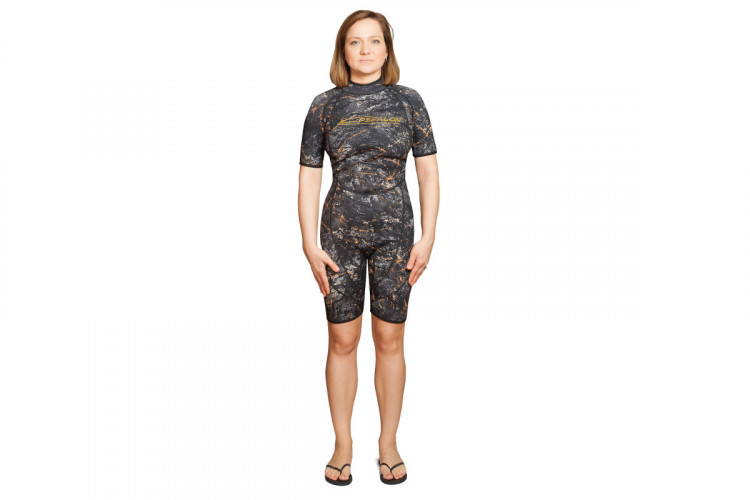 Гидрокостюм EPSEALON SHORT WOMEN 2.5 мм GRAY/YELLOW 
